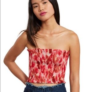 Opening Ceremony Callipygian Smocked Tube, Top S/M